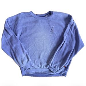 Aviator Nation Purple Bolt Crewneck Sweater